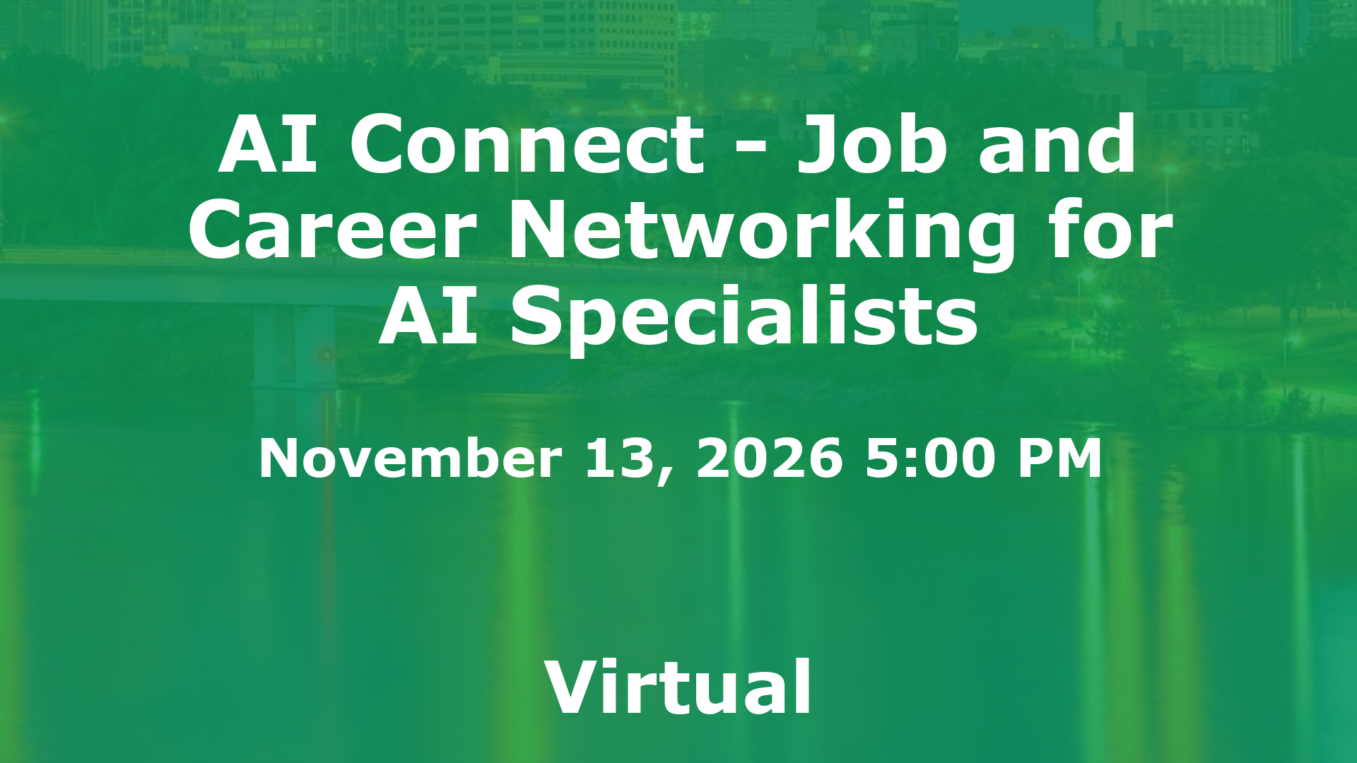 AI Connect - Job and Career Networking for AI Specialists event image